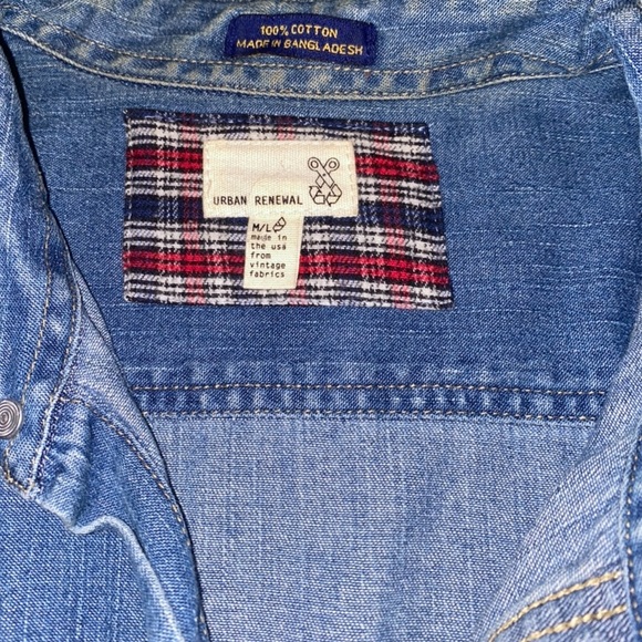 Urban Outfitters Vintage Distressed Denim Shirt - Picture 4 of 5